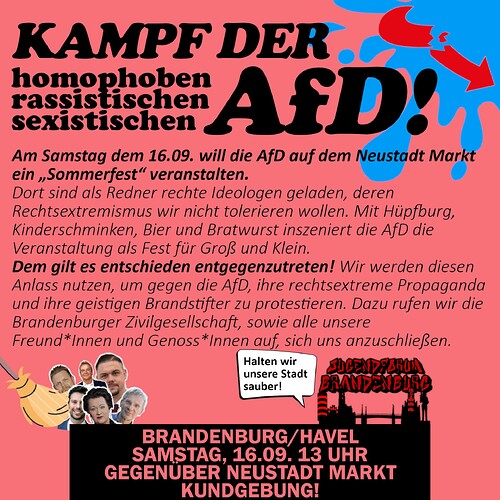sharepic kundgebung gegen afd brandenburg havel 1609
